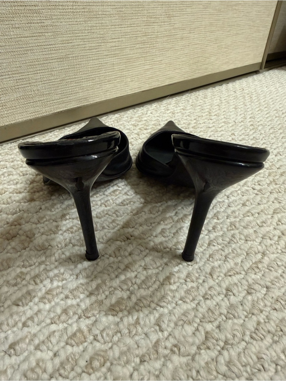 Le Silla Leather Pointed-Toe Stiletto Mules - Picture 5 of 5